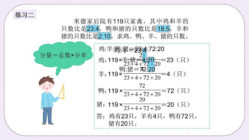 奥数六年级下册 第2讲：按比例分配 课件+教案+作业06