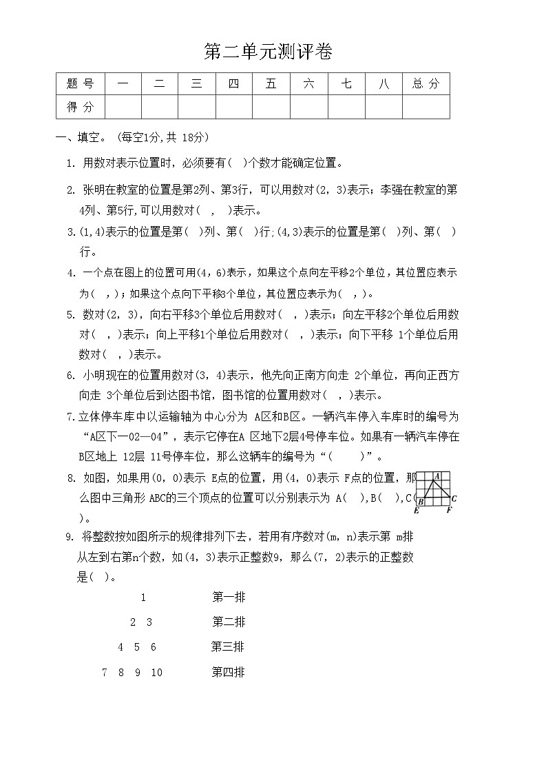 人教版数学五年级上册第二单元测评卷 （含答案）01