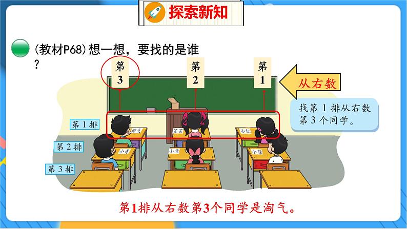 第5单元 4 教室 北师数学1年级上【教学课件】第8页