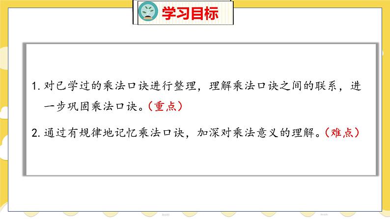 第8单元 4 做个乘法表 北师数学2年级上【教学课件】02