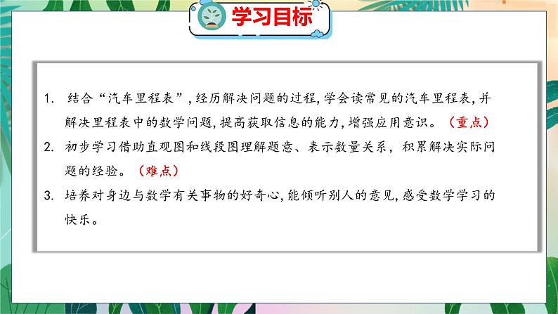 第3单元 6  里程表（二） 北师数学3年级上【教学课件】02