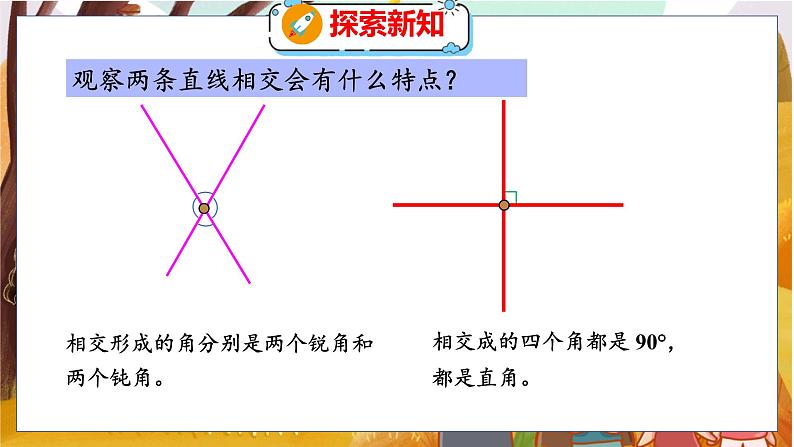 第二单元  第二课时  相交与垂直 北师数学4年级上【教学课件】06