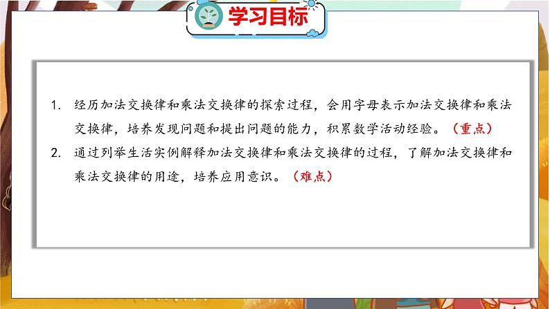 第四单元  第三课时  加法交换律和乘法交换律 北师数学4年级上【教学课件】第2页