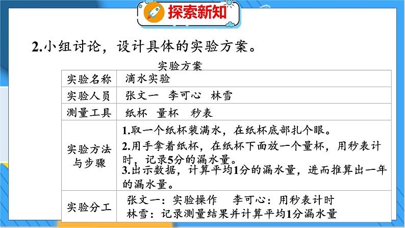 数学好玩 滴水实验 北师数学4年级上【教学课件】第8页