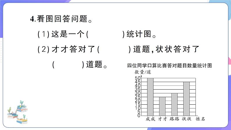 人教版四年级数学上册第7、8单元阶段性综合复习第5页