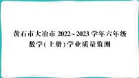 湖北省黄石市大冶市2022~2023学年六年级数学（上册）学业质量监测