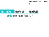 人教版数学五年级上册第7单元 数学广角—植树问题 第2课时 植树问题（2）课件
