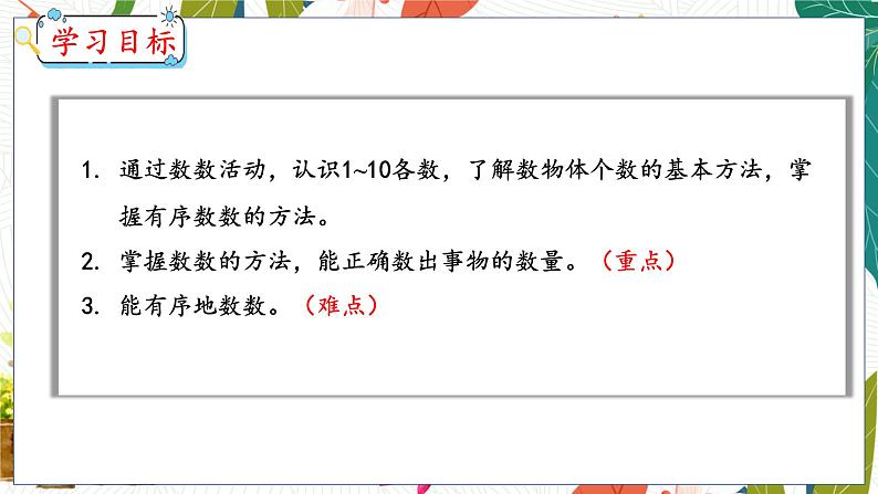 1.1 数一数 人教数学一年级上册【教学课件】第2页