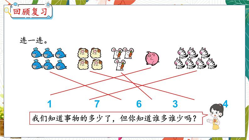 1.2  比多少 人教数学一年级上册【教学课件】03