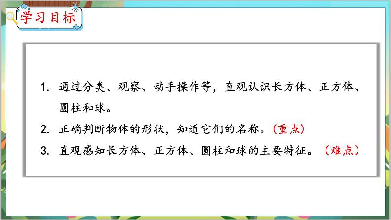 4.1 认识图形(1) 人教数学一年级上册【教学课件】第2页