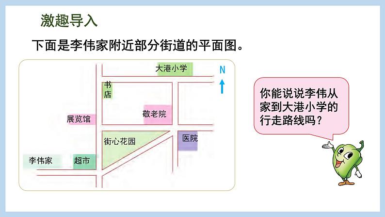 5.3 用方向和距离描述简单的行走路线（课件）苏教版六年级下册数学02