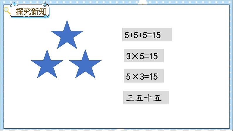 3.5 5的乘法口诀 冀教数学2年级上册【教学课件+教案+习题】05