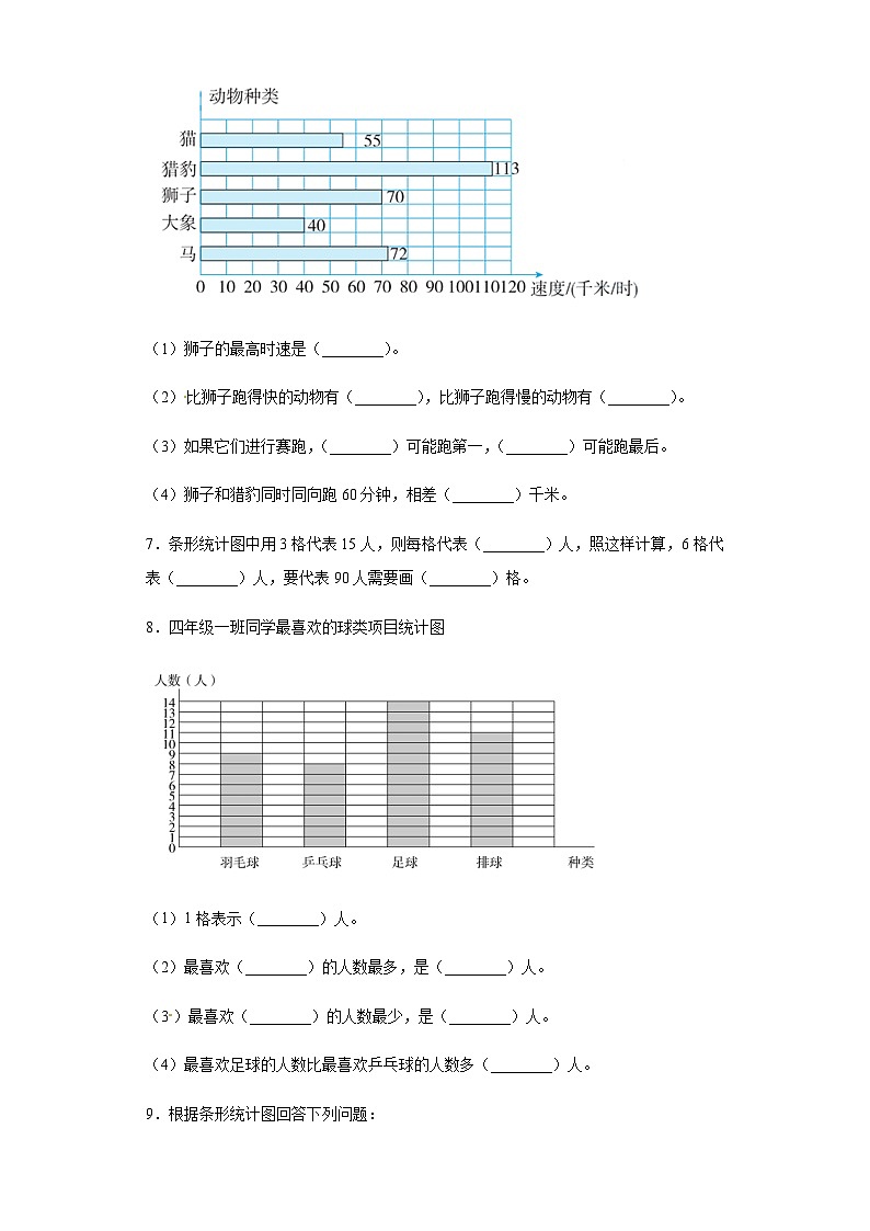 人教版四年级数学上册【精品】人教版四年级数学上册第七单元检测试题（含答案）第2页
