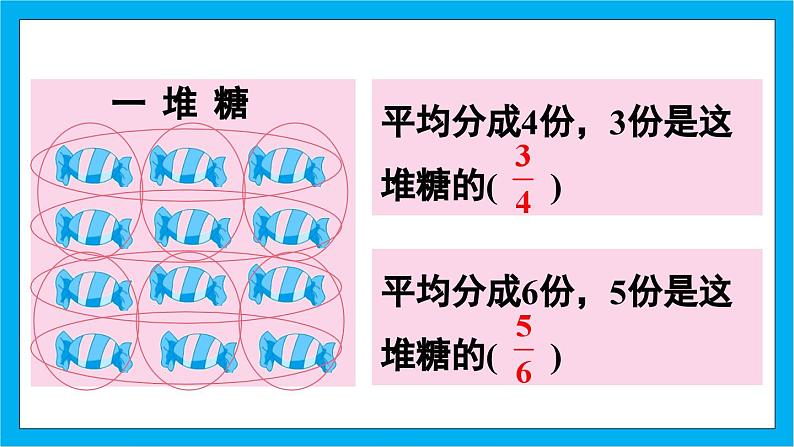 【核心素养】人教版小学数学五年级下册 4.2  分数的产生和意义2     课件  教案（含教学反思）导学案05