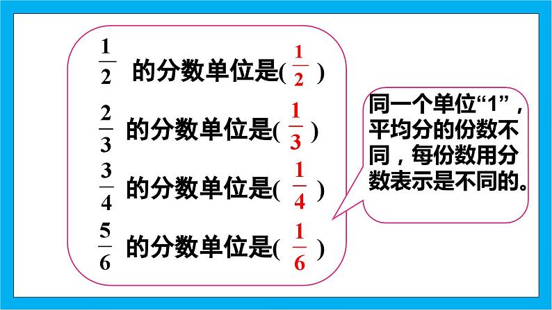 【核心素养】人教版小学数学五年级下册 4.2  分数的产生和意义2     课件  教案（含教学反思）导学案07