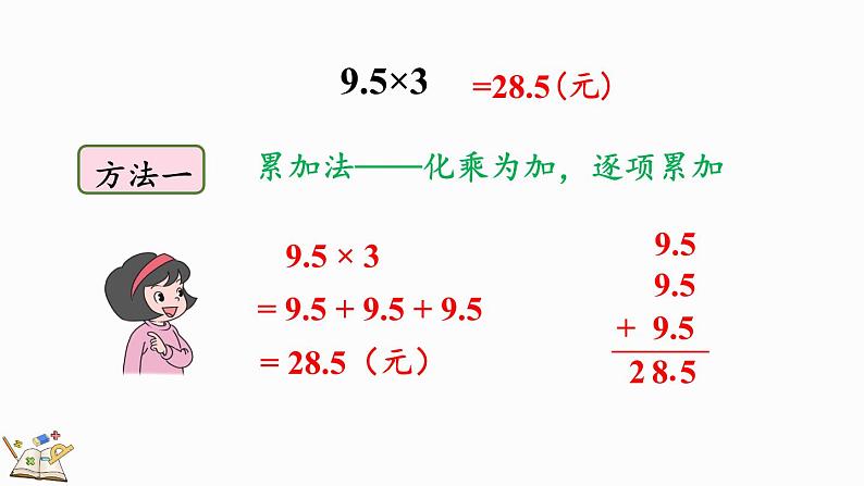 1.1 小数乘整数的算理-人教版数学五年级上册第8页