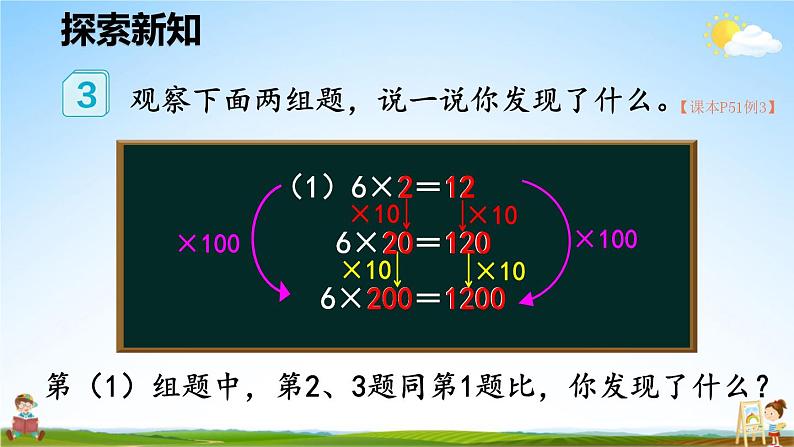 人教版数学四年级上册《4-4 积的变化规律》课堂教学课件PPT公开课第4页