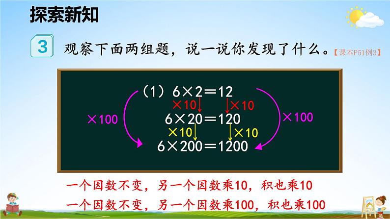 人教版数学四年级上册《4-4 积的变化规律》课堂教学课件PPT公开课第6页