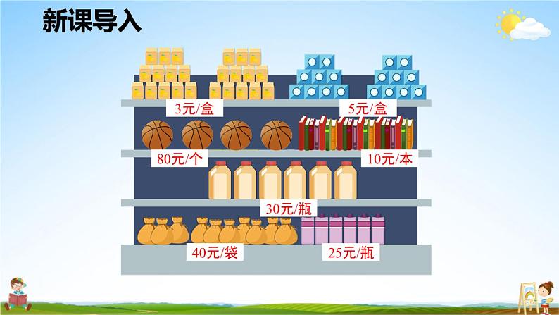 人教版数学四年级上册《4-5 单价、数量和总价》课堂教学课件PPT公开课第2页