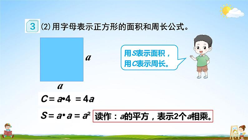 人教版数学五年级上册《5-2 用字母表示数（2）》课堂教学课件PPT公开课06