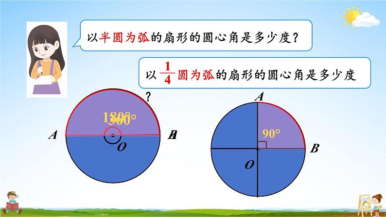 人教版数学六年级上册《5-4 扇形》课堂教学课件PPT公开课08