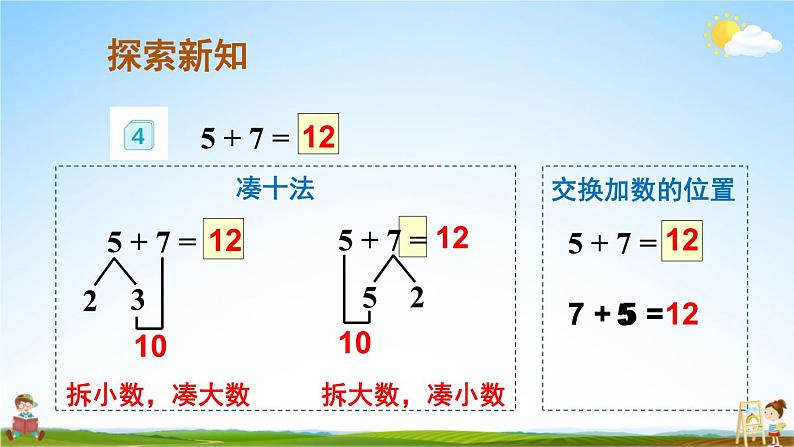 人教版数学一年级上册《8 第4课时 5、4、3、2加几》课堂教学课件PPT公开课第4页