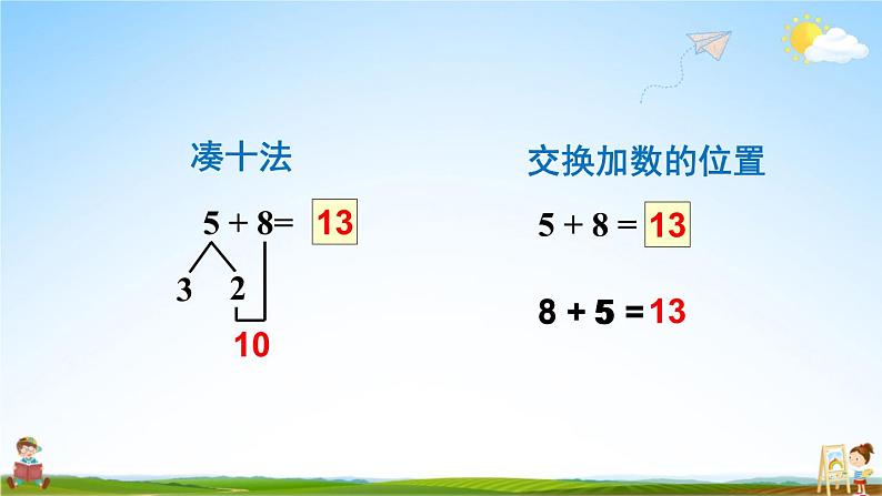 人教版数学一年级上册《8 第4课时 5、4、3、2加几》课堂教学课件PPT公开课第6页