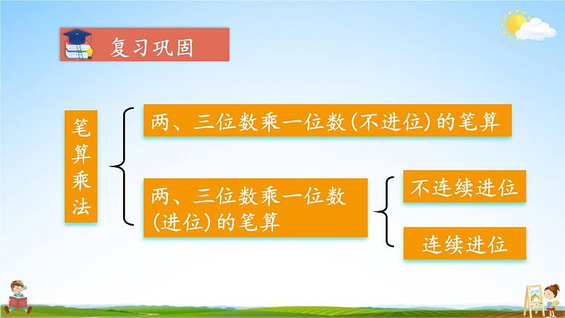 人教版三年级数学上册《6-2 笔算乘法 练习课（第1~3课时）》课堂教学课件PPT公开课第2页