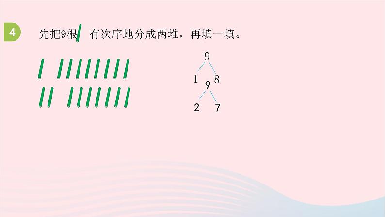 小学数学苏教版一年级上册第七单元分与合第5课时9的分与合课件05