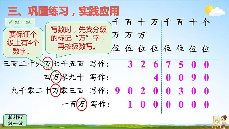 人教版四年级数学上册《1 第3课时 亿以内数的写法》课堂教学课件PPT公开课06