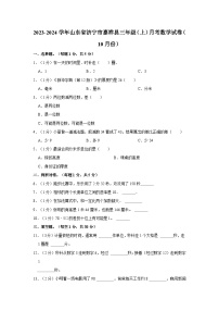 2023-2024学年山东省济宁市嘉祥县三年级上学期月考数学试卷（10月份）（含解析）