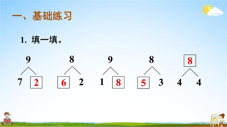 人教版一年级数学上册《5 练习课（第6~8课时）》课堂教学课件PPT公开课第2页