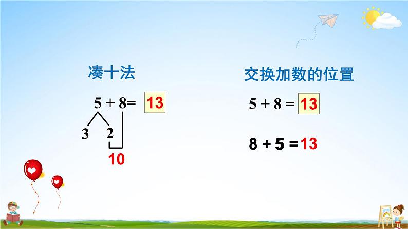 人教版一年级数学上册《8 第4课时 5、4、3、2加几》课堂教学课件PPT公开课第6页