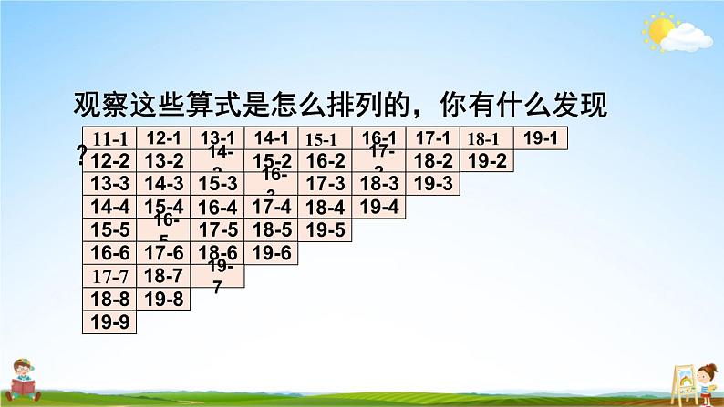 人教版一年级数学上册《9 总复习 第2课时 20以内的加减法》课堂教学课件PPT公开课08