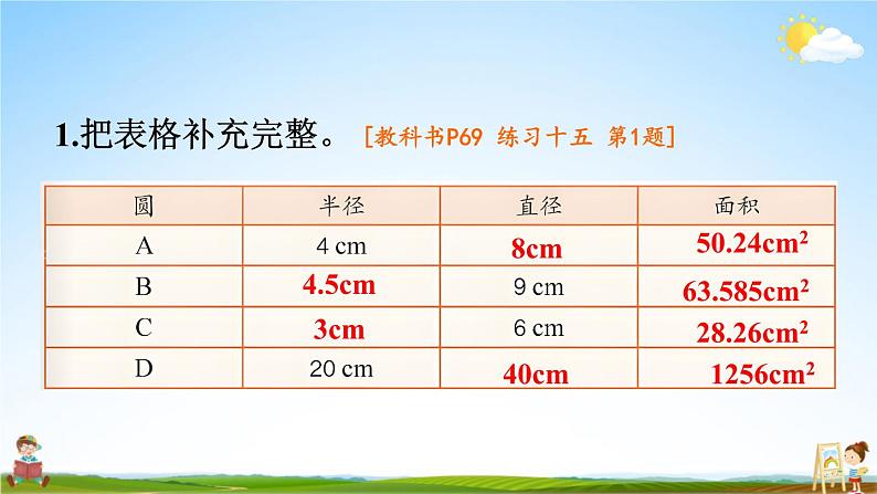 人教版六年级数学上册《练习十五》课堂教学课件PPT公开课第2页