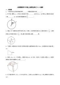 小学数学人教版六年级上册4 扇形当堂检测题