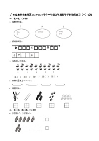 广东省惠州市惠阳区2023-2024学年一年级上学期数学学科阶段练习（—）试卷
