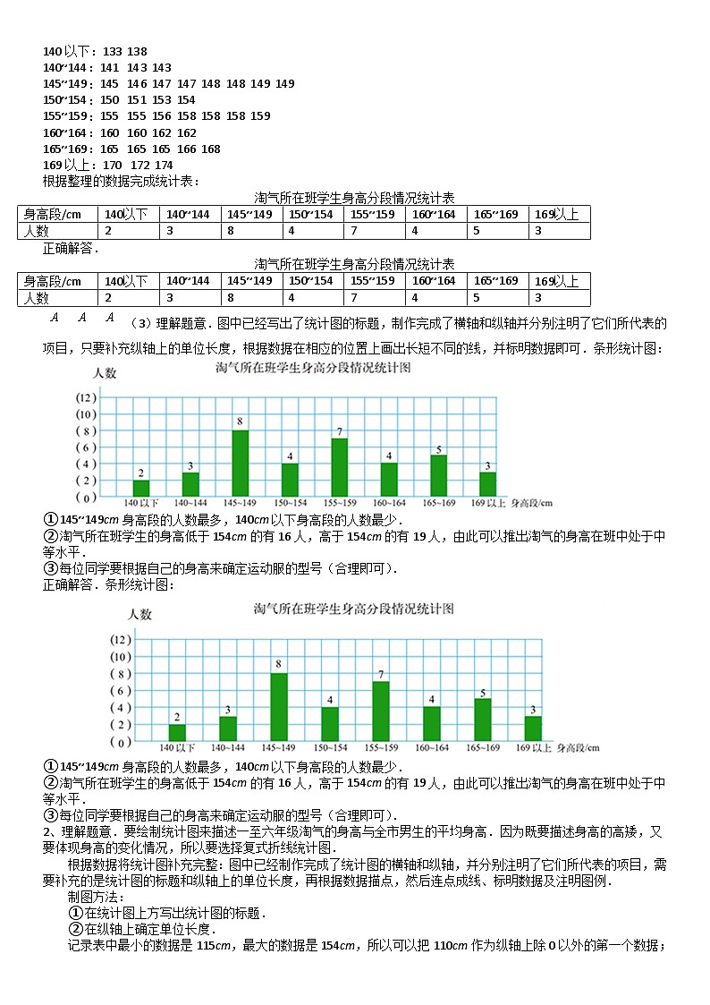 北师大版六年级数学上册第5单元 数据处理_第03讲_数据处理(学生版) 试卷03