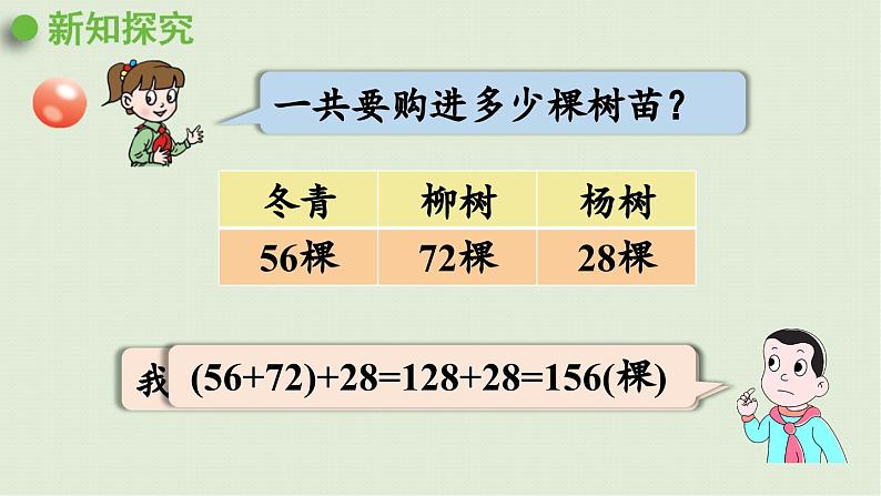 信息窗1  第1课时 加法结合律、交换律课件PPT第5页