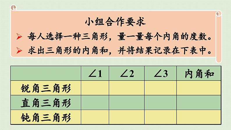 信息窗2  第2课时  三角形的内角和课件PPT第7页