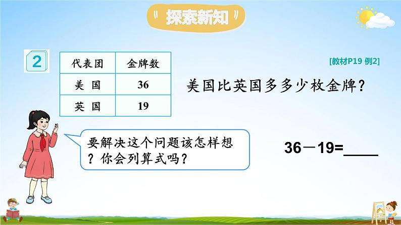 人教版数学二年级上册《2-2 第2课时 退位减》课堂教学课件PPT公开课第3页