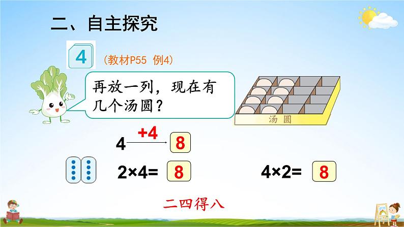 人教版数学二年级上册《4-2 第3课时 4的乘法口诀》课堂教学课件PPT公开课06