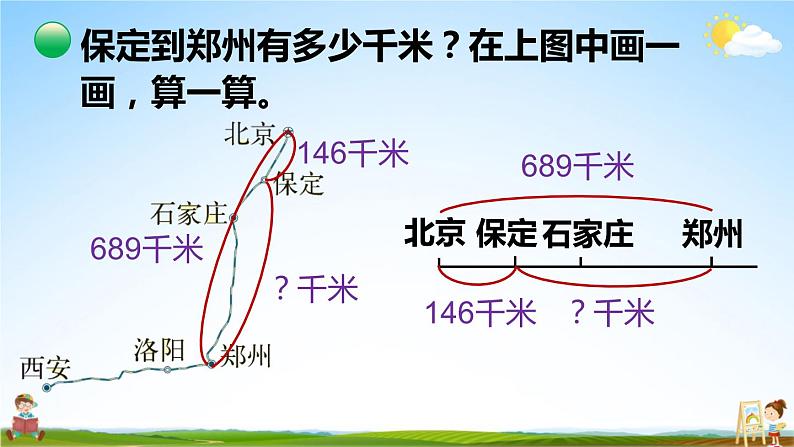 北师大版三年级数学上册《三 加与减 第5课时 里程表（一）》课堂教学课件PPT公开课第6页