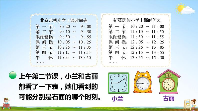 北师大版数学三年级上册《七 年、月、日 第4课时 时间表》课堂教学课件PPT公开课05