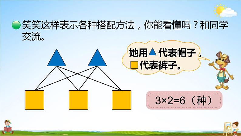 北师大版数学三年级上册《数学好玩 第2课时 搭配中的学问》课堂教学课件PPT公开课第6页