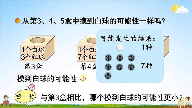 北师大版四年级数学上册《八 可能性 第2课时 摸球游戏》课堂教学课件PPT公开课06