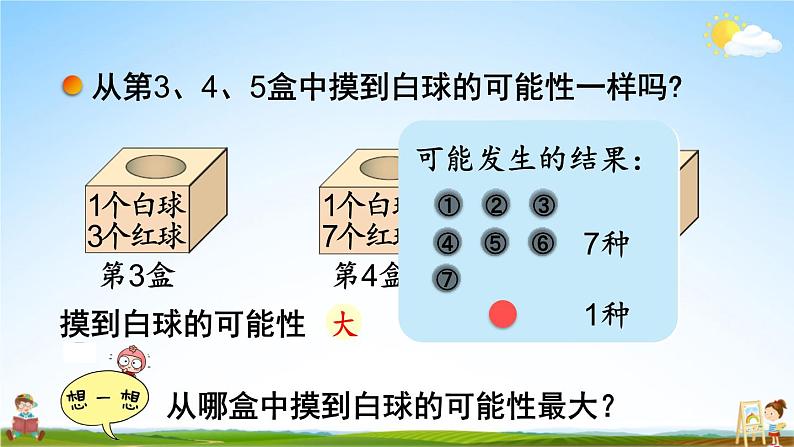 北师大版四年级数学上册《八 可能性 第2课时 摸球游戏》课堂教学课件PPT公开课07