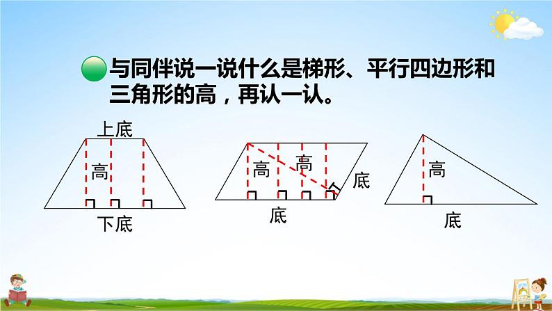 北师大版五年级数学上册《四 多边形的面积 第2课时 认识底和高》课堂教学课件PPT公开课05