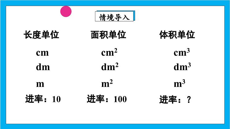 【核心素养】人教版小学数学五年级下册 3.8 体积单位间的进率1    课件  教案（含教学反思）导学案03