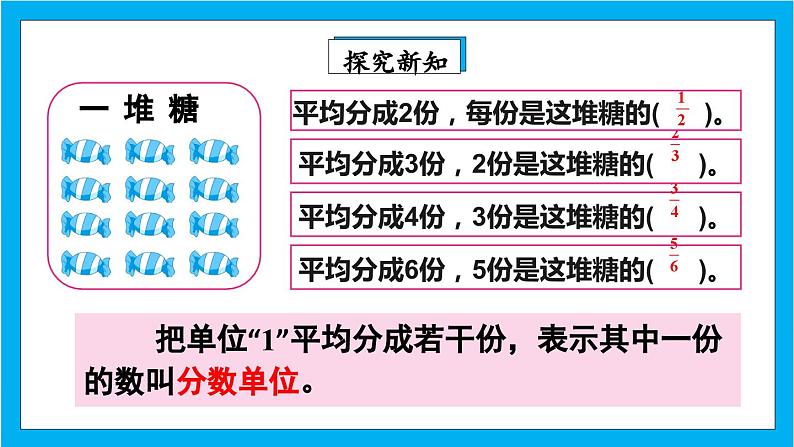 【核心素养】人教版小学数学五年级下册 4.2  分数的产生和意义2    课件第6页